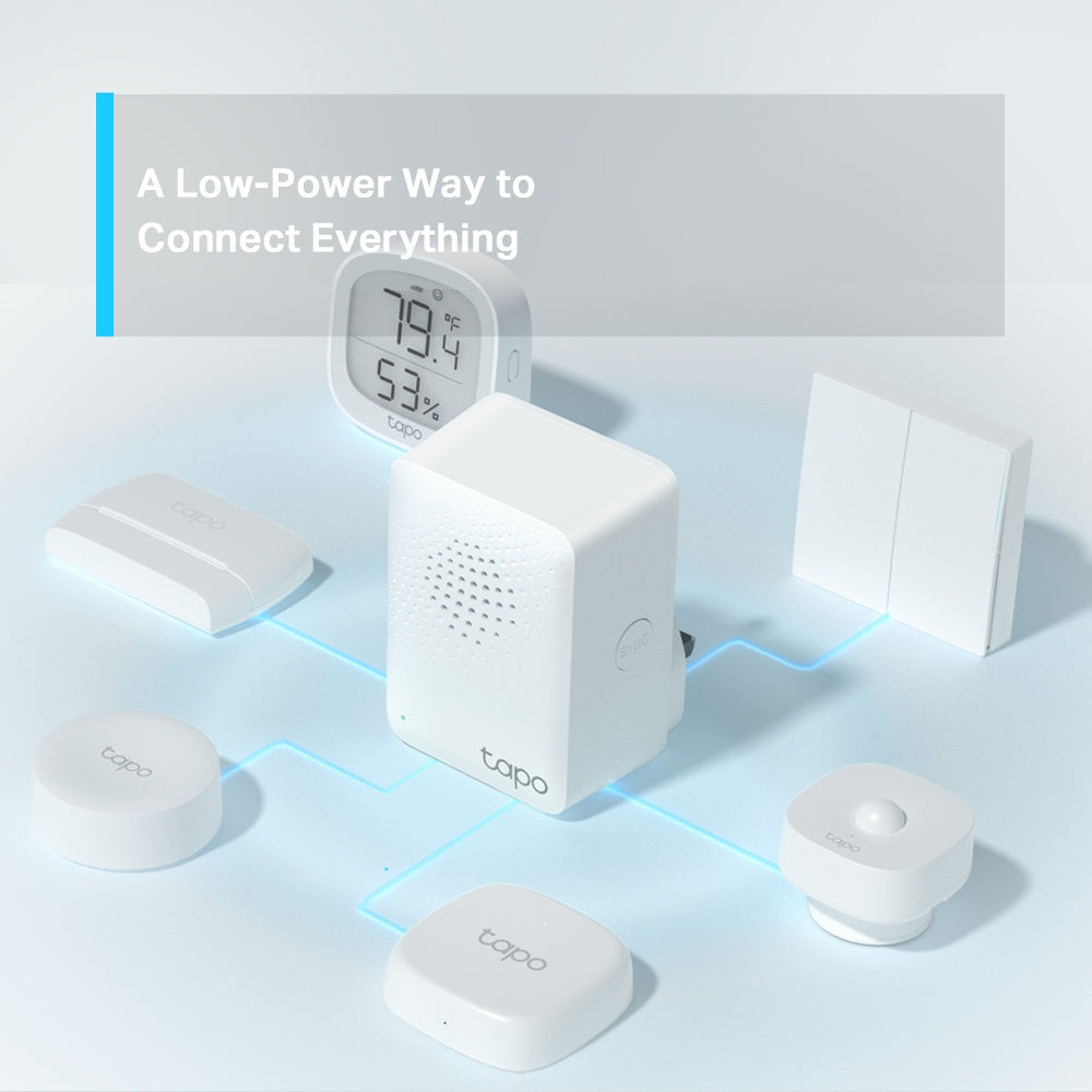 TP-Link Tapo H100 Smart Hub with Chime, Smart Alarm and Doorbell | Connects Up to 64 Devices TP-Link Tapo H100 Smart Hub with Chime, Smart Alarm and Doorbell | Connects Up to 64 Devices